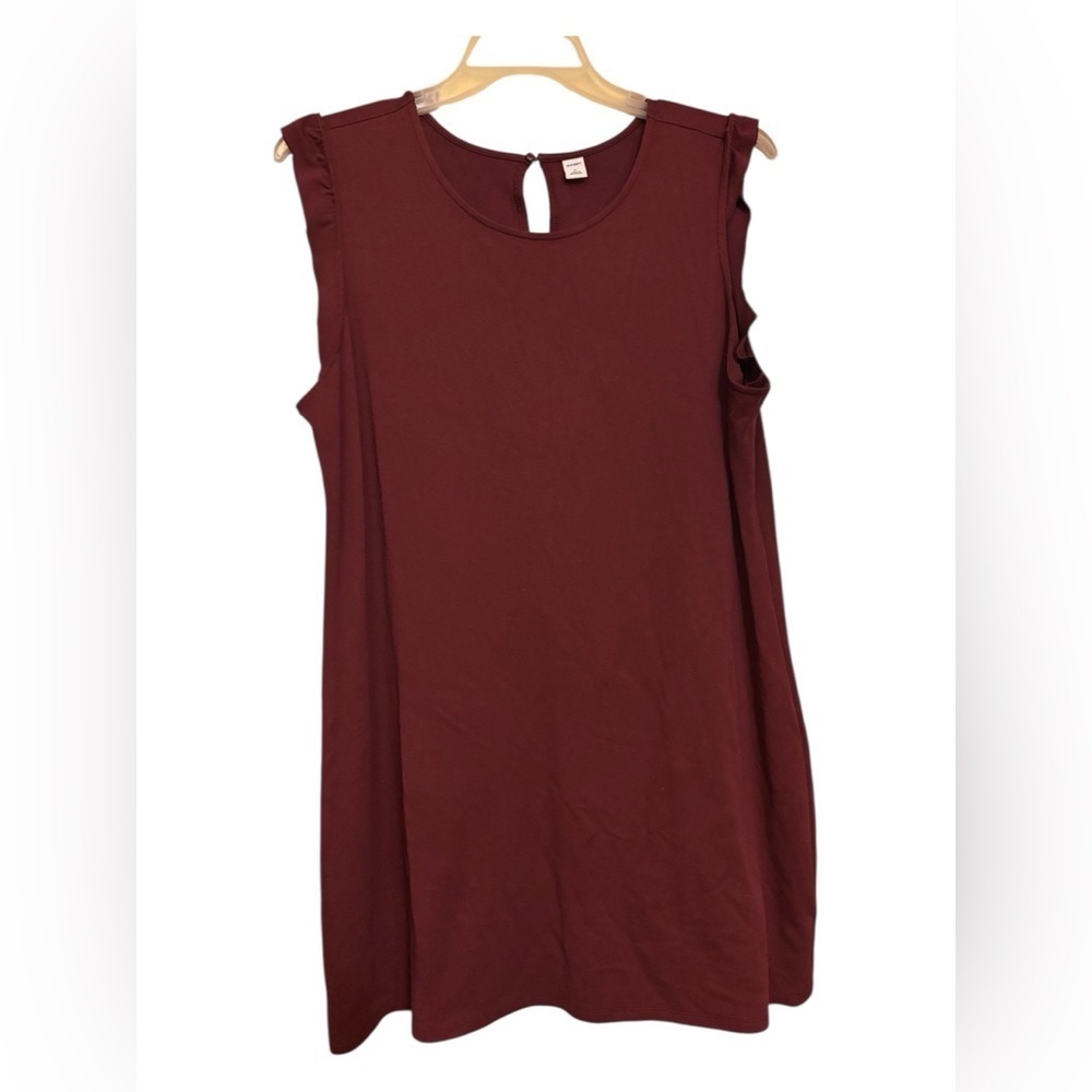 Classy Old Navy Sleeveless Burgundy Dress | Size XL